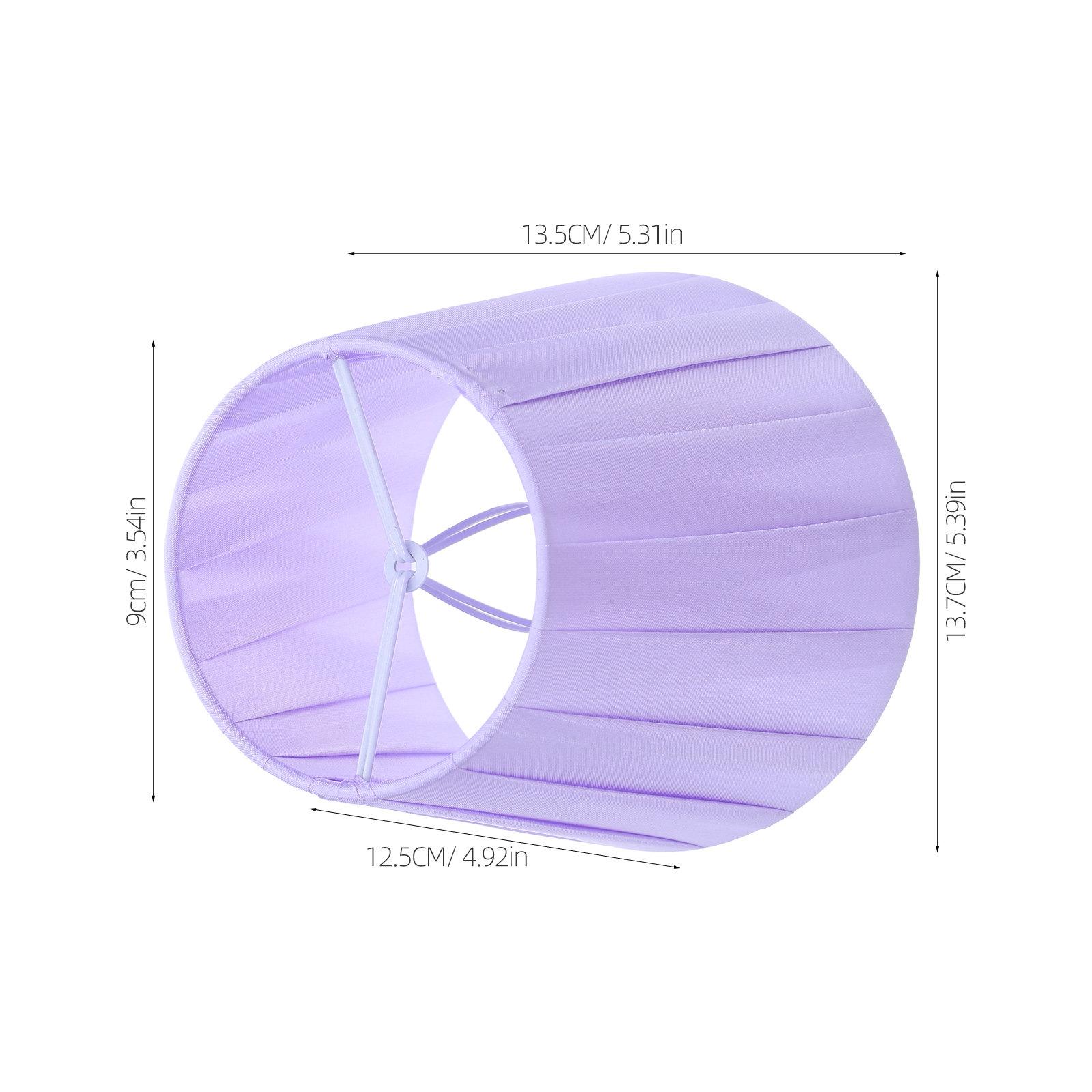 

1Pcs Decorative Cloth Lamp Shade Elegant Soft Light Cover for Multi-Purpose Lighting in Bedroom Living Room Lamp Shade фіолетовий