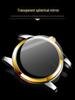 Aili Feida Men's Quartz Waterproof Watch with Hollow Back and Calendar Feature.