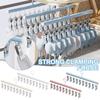 Closet Organizer With 10 Clips Space Saving Hanging Metal Multi-Clip Hanger For Leggings Pants Skirts 360 Rotating Hat Rack