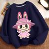 Children's Round-neck Hoodie, Long-sleeved, Fashionable and Loose Coat for Boys and Girls In Spring and Autumn