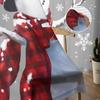 Christmas Winter Snowman Curtains For Living Room Bedroom Home Decoration Window Voile Tulle Curtain Drapes
