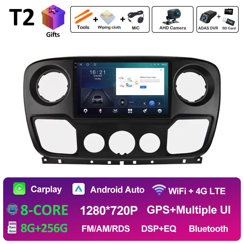 For Renault Master Lll 3 2011 - 2021 GPS Navigation Car Radio Video Multimedia Player Android 14 WIFI Wireless Carplay Head Unit