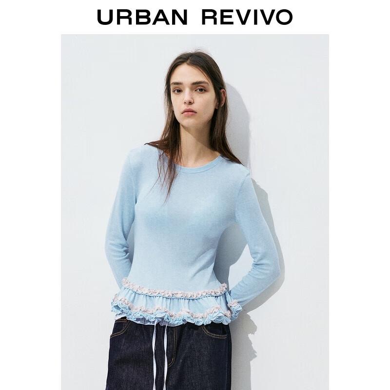 Женская укороченная футболка UR с оборками L