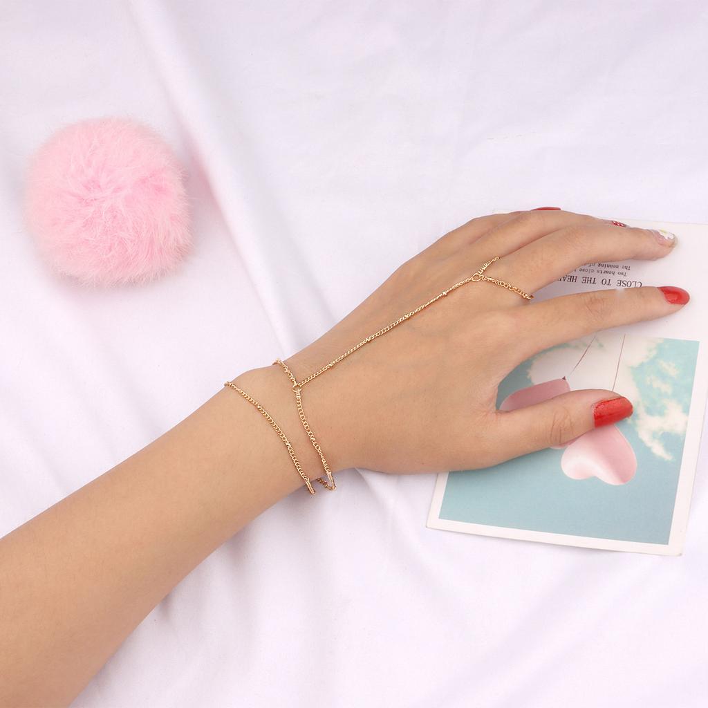 Simple and stylish multi-layer bead chain with toe bracelet for women, simple hot-selling personalized jewelry