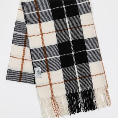 OMBRE Two-tone Check Muffler IVORY