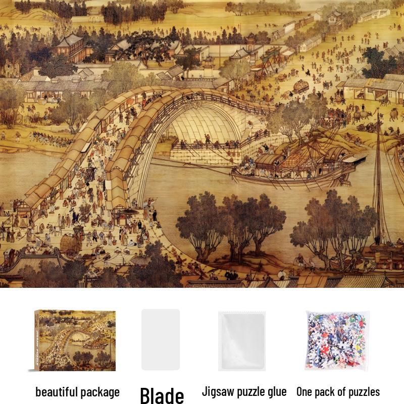 1,000-Piece Cute Healing Jigsaw Puzzle: Adult High-Difficulty Decompression Toy, Educational Gift for Girls