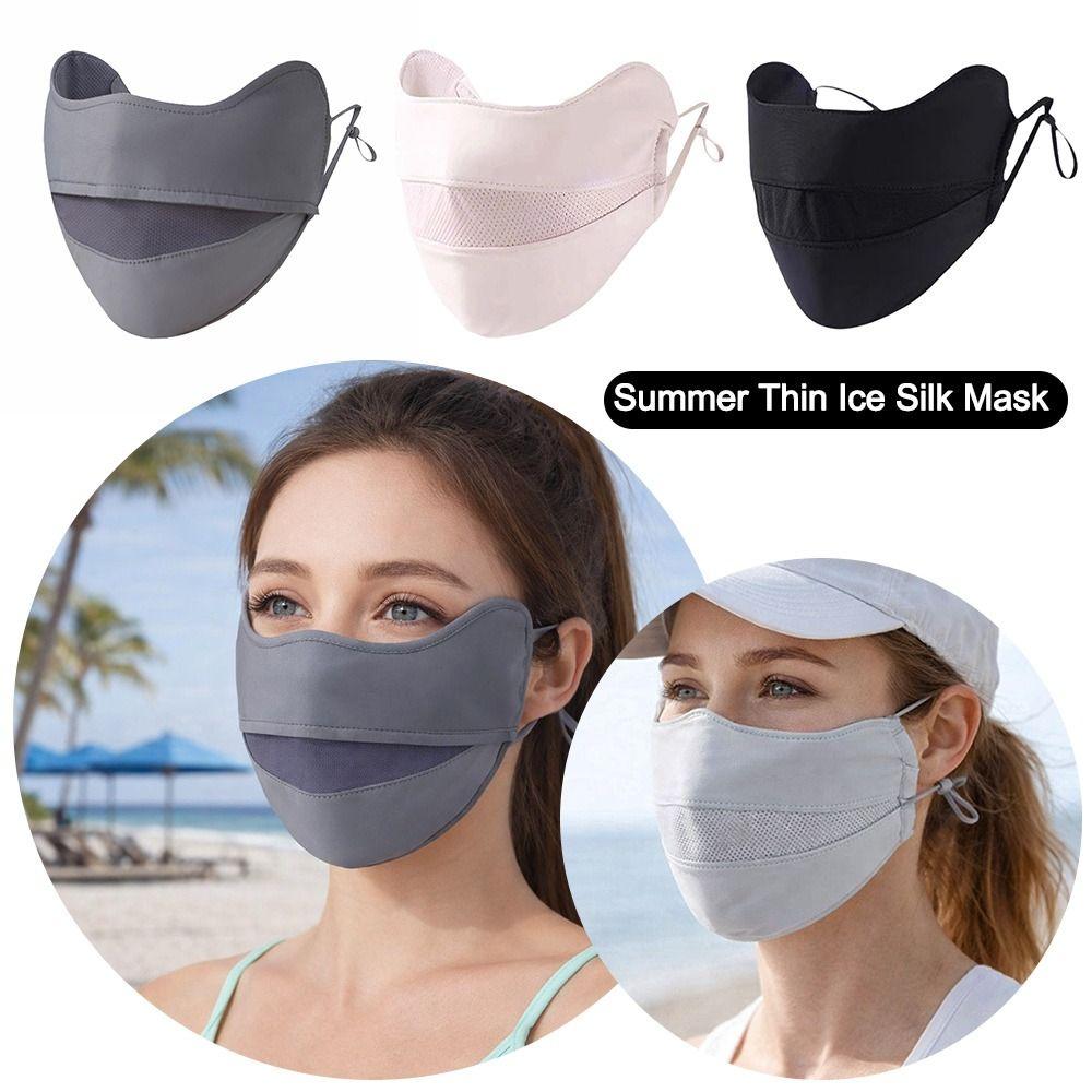 Breathable Mesh Sun Protection Mask Hanging Ear Outdoor Running and Cycling Face Mask