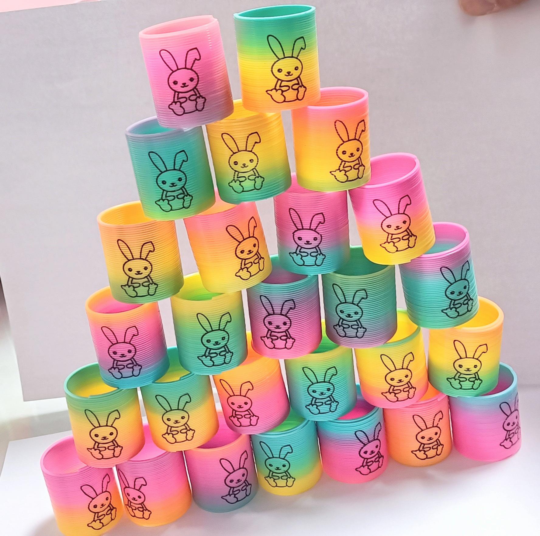 

Мини-игрушка-смайлик «Радуга» на пружине 3,2x3,5 см для детей