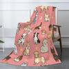 Cute Cat Throw Blanket Cozy Fluffy Plush Soft Flannel Throw Blankets for Kids Men Women Gift Sofa Bed
