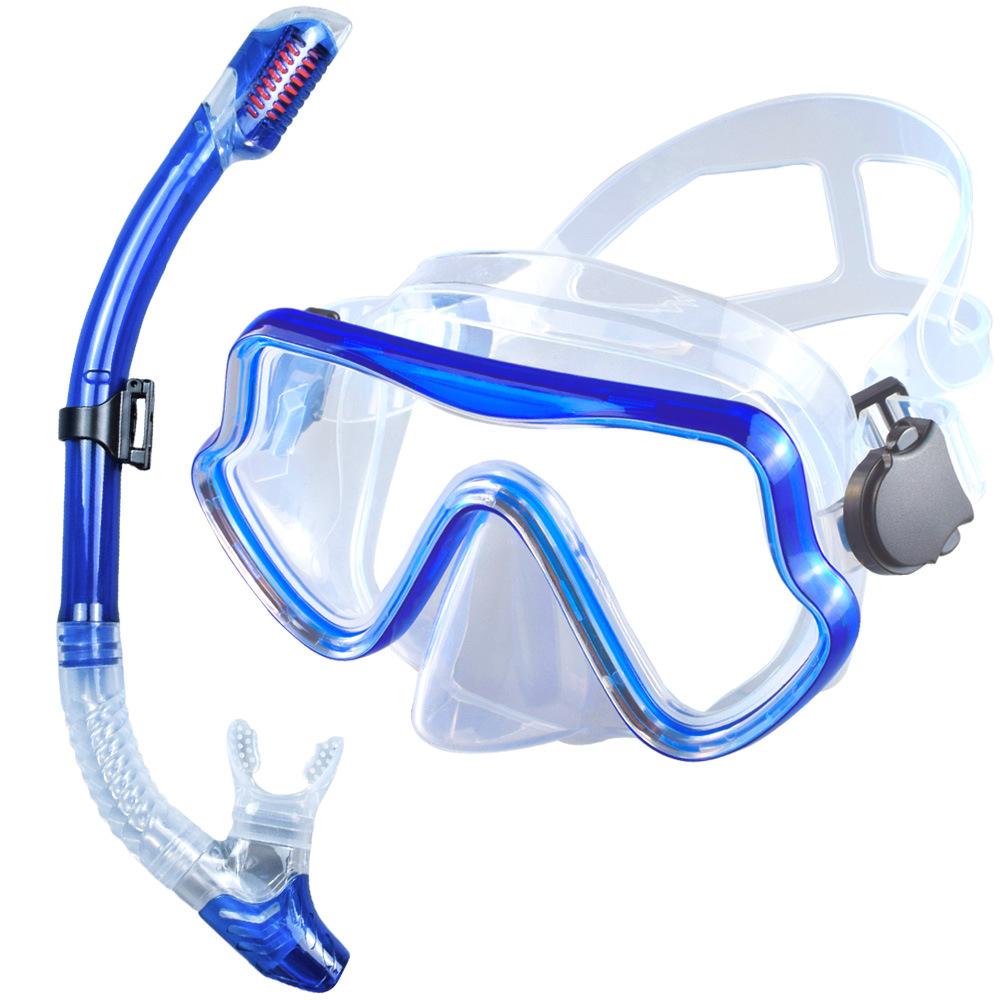 Large Frame Diving Goggles Snorkel Set