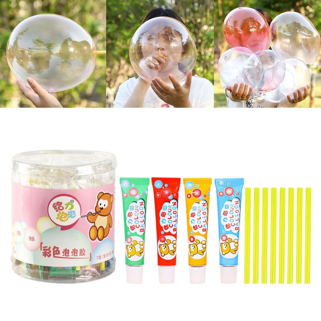 20Pcs Blow Bubbles DIY Crafting Outdoor Toy Not Easy to Break for Party Game Gift