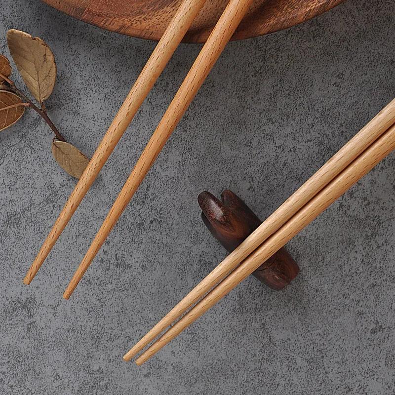 5 Pairs Wooden Chopsticks Sushi Sticks Reusable Chinese Chopsticks Set Long Japanese Food Chop Sticks Tableware Wooden Utensils