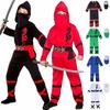 Boys Ninja Power Costume Martial Arts Japanese Samurai Warrior Fancy Dress