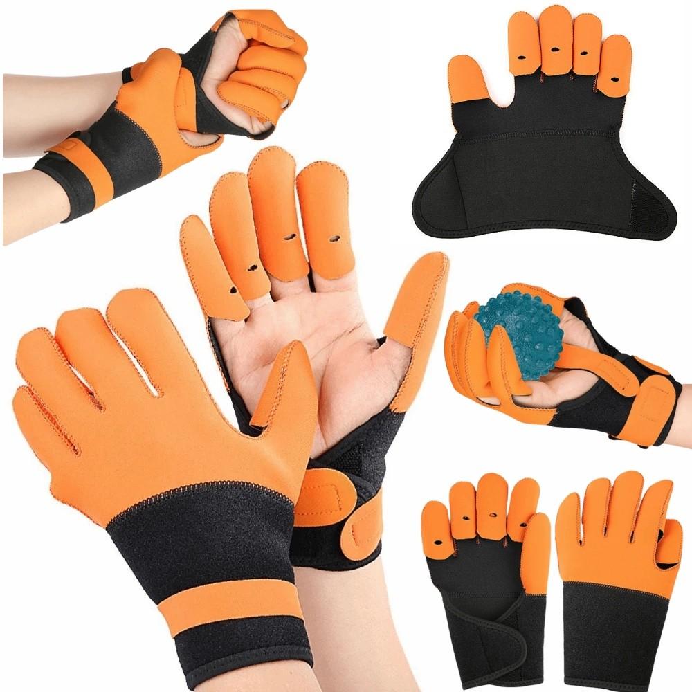 Hand Brace Hand Training Gloves Finger Splint Finger Exerciser Five Finger Trainer  Physiotherapy