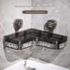 JINGRUIXIANG Suction Cup Corner Shower Caddy