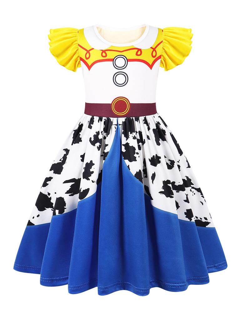 Toy Story Woody And Buzz Lightyear Cosplay Princess Dress For Kids 3-8 Years