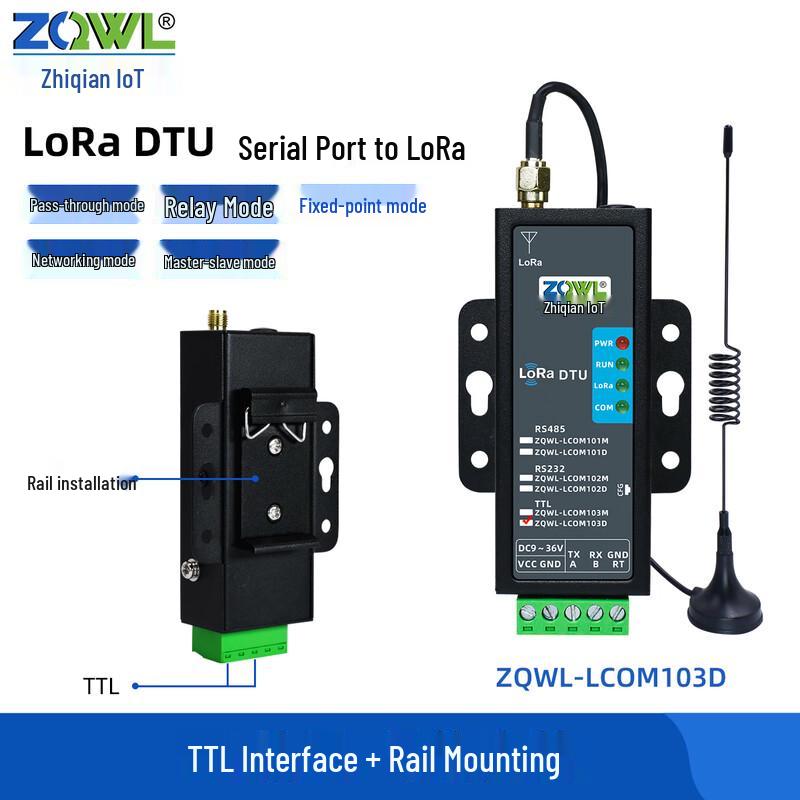 Zhiqian LoRa 433MHz RS485 Wireless Communication Module