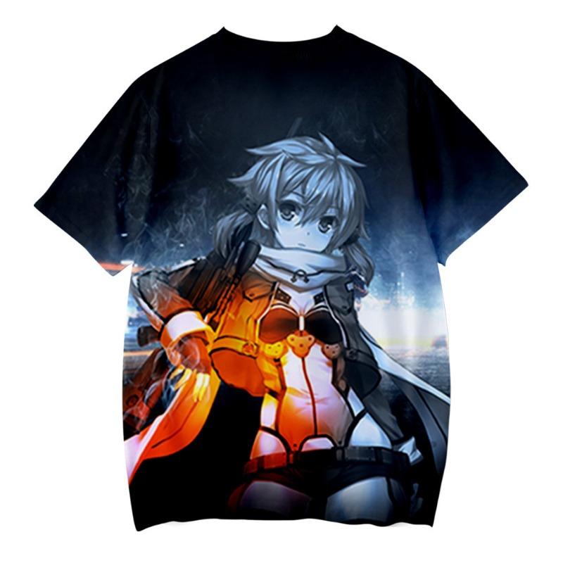 

Summer 3D Digital Printed Children s Clothing Anime Sword God Domain Loose Casual Fashion Short Sleeved T-shirt 170