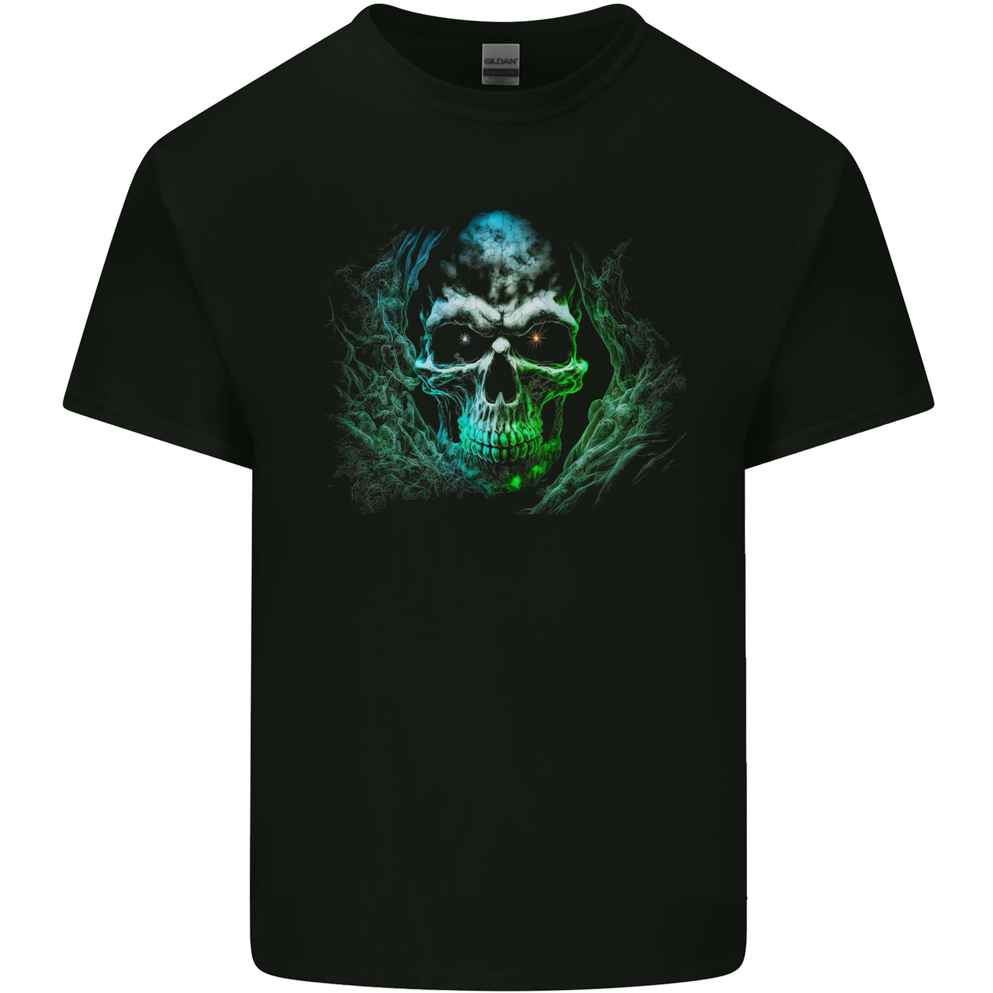 Twinkle Eyes Evil Skull Unisexs Light Cotton TShirt S