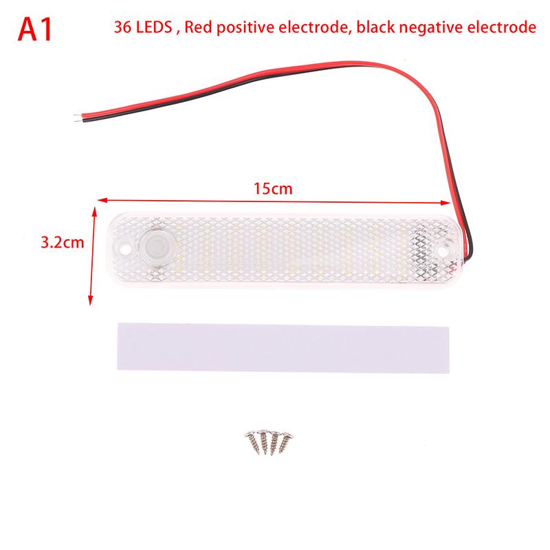 

12В-85В 36/108 светодиодная светодиодная лента для внутреннего освещения с выключателем Светодиодная лампа для внутреннего освещения автомобиля Освещение Кемпер Автобус Автодом Лодка Потолочный свет
