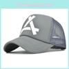 Trendy European American Style Embroidered Cartoon Mesh Cap Big Brim