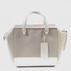 Kate Spade Leather Handbag Beige X White Women Used