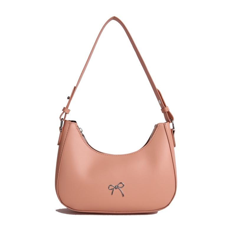 Summer new simple shoulder bag niche design fashion casual shoulder crescent bag tide