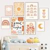Boho Rainbow Cloud Moon Sun Heart Posters and Prints Nordic Nursery Wall Art Pictures Baby Kids Room Home Decor Canvas Painting