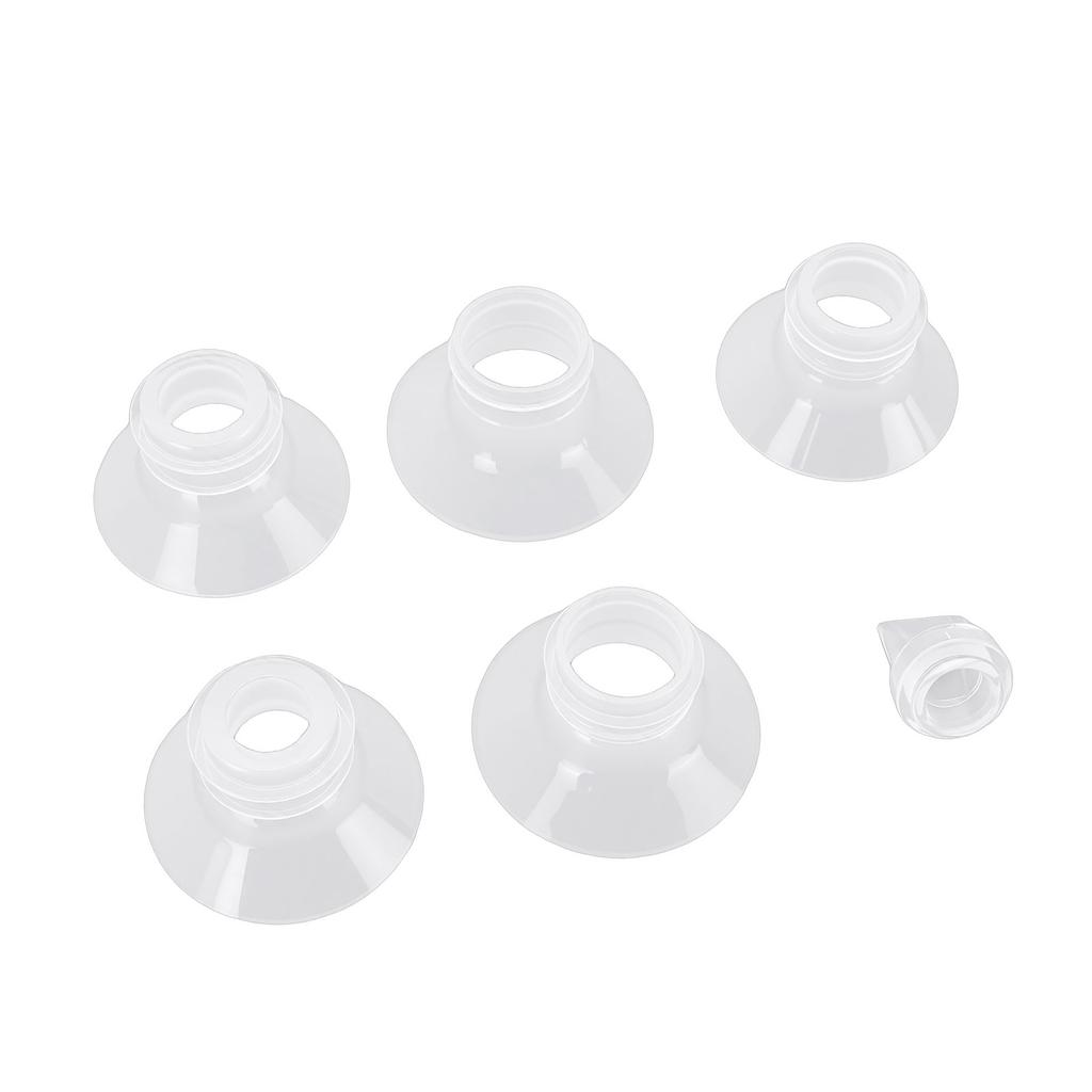 5 Pcs Duckbill Valves Flange Inserts Kit 13 15 17 19 21mm Pump Parts Replacement for Electric Pumps