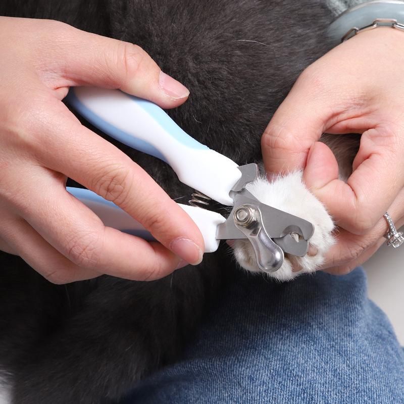 Pet Nail Clippers with Alloy Blades and Rabbit Ear Handle for Cats and Dogs