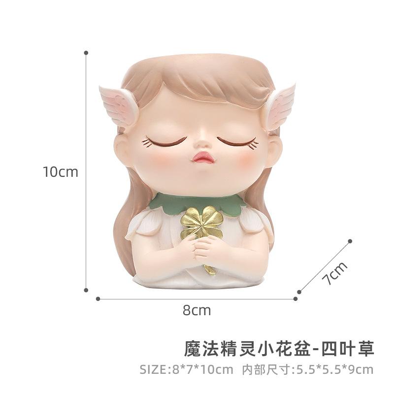 

Милая фея смоляной настольный садовый суккулентный горшок креативный садовый декоратор цветочный горшок контейнер украшение для дома