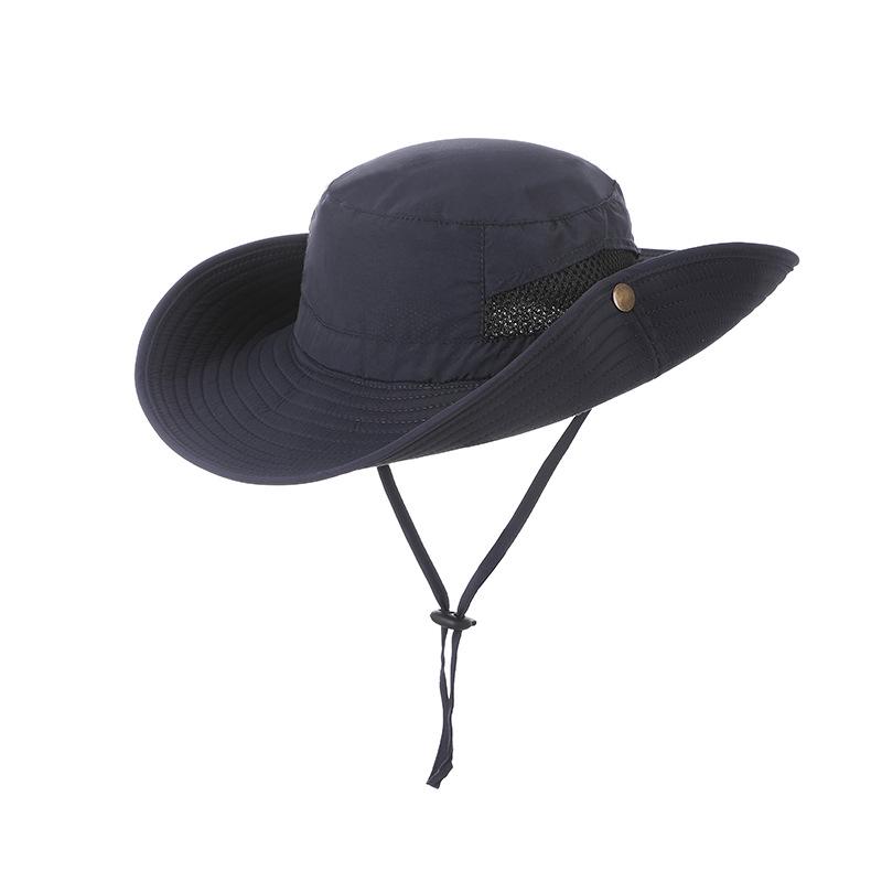 Men's Wide-Brim Sunshade Hat - Anti-UV, Outdoor, Summer, Mountaineering, and Fishing Hat