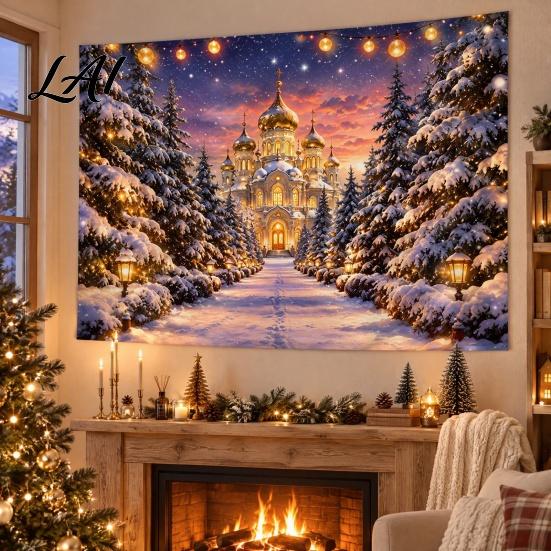 Winter Wonderland Background for Photos 70" x 45" Christmas Photography Backdrop Snow Scene Merry Decoration Party Background Holiday New