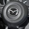 2pcs Carbon Fiber Car Steering Wheel Logo Stickers Decorative Styling Decals for Mazda Axela ATENZA CX-5 CX-4