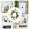Easter Wreath Simulation Egg Wreath Easter Bunny Vine Wreath Simulation Flower Wreath Door Hanging Decoration Home Decor