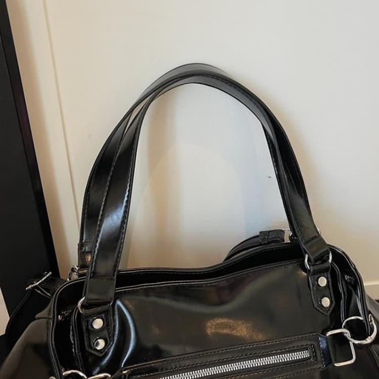 Vintage Locomotive Wind Large Capacity Shoulder Armpit Bag