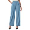 Fashionable Women's Stretch Pants, Work, Business, Casual Pants With Pockets, Western- Pants