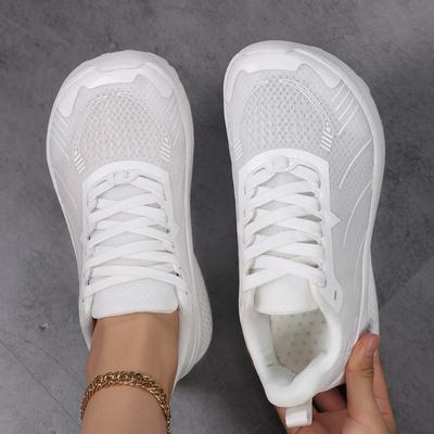 Atmungsaktives Obermaterial Barfuß Minimalistisch Weite Passform Zehenbox Füße Sneaker Damen Schuhe