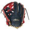 Rawlings HYPER TECH COLOR SYNC Soft Baseball Throw Glove, All-Around, GR6HTCN65, Navy/Scarlet, 11.75 Inches, Right-Handed