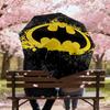 1PC Warner Batman Logo Automatic Open/Close Umbrella with Windproof, 76-Rib Sturdy Canopy, Durable Ribs1293A