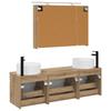 Bathroom Cabinet Set 4 pcs Artisan Oak 100 x 14.5 x 70 cm