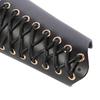 1Pc Archery Arm Guard Bracer Hunting Shooting Lace Up Lther Armguard (Black)