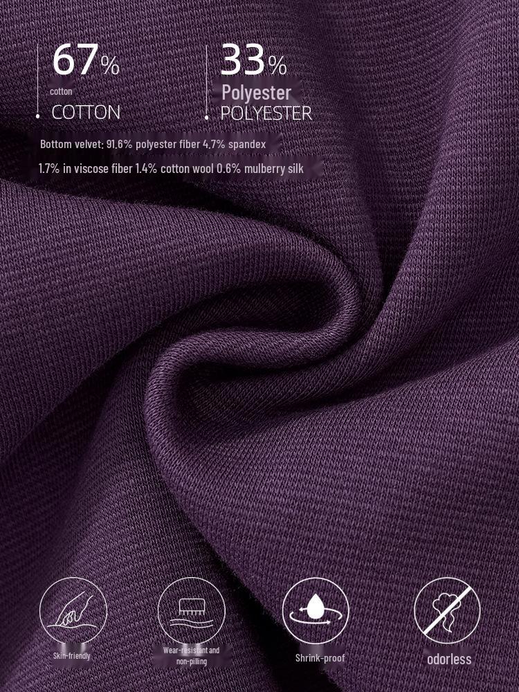 GAGN Gentle Purple Slimming High-Waisted Wide-Leg Pants for Women - 2025 Autumn Collection