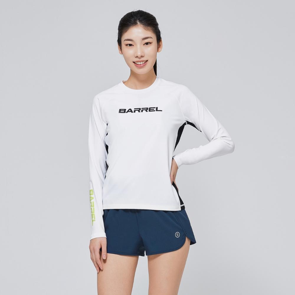 BARREL Women'S Motion Relax Fit Rash Guard Off-White (B3Swwrg003Owt)