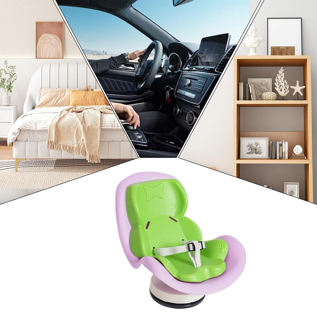 Plüsch Kindersitz, Auto Puppe, Auto Lüftungsschlitz Clip Puppensitz, Puppen Autositz -