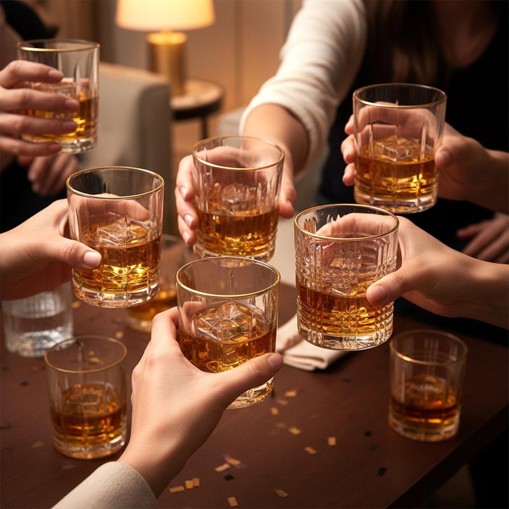 4x Szklanka Do Whisky Drinków Napojów Zestaw Komplet Szklanek Na Prezent