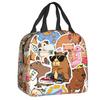 Fiambrera Portátil Personalizada de Capibara para Mujer, Termo Refrigerador Antifugas, Bolsa de Almuerzo Térmica Aislante para Escuela, Niños, Estudiantes