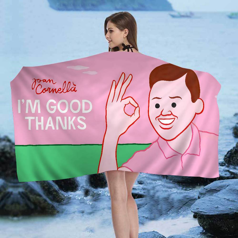 

J-Joan Cornella Z-Zonzo Anime Beach Swimming Towel Soft Absorbent Washcloth Children s Gifts For Kids Travel Camping Gym W40*H60(CM)