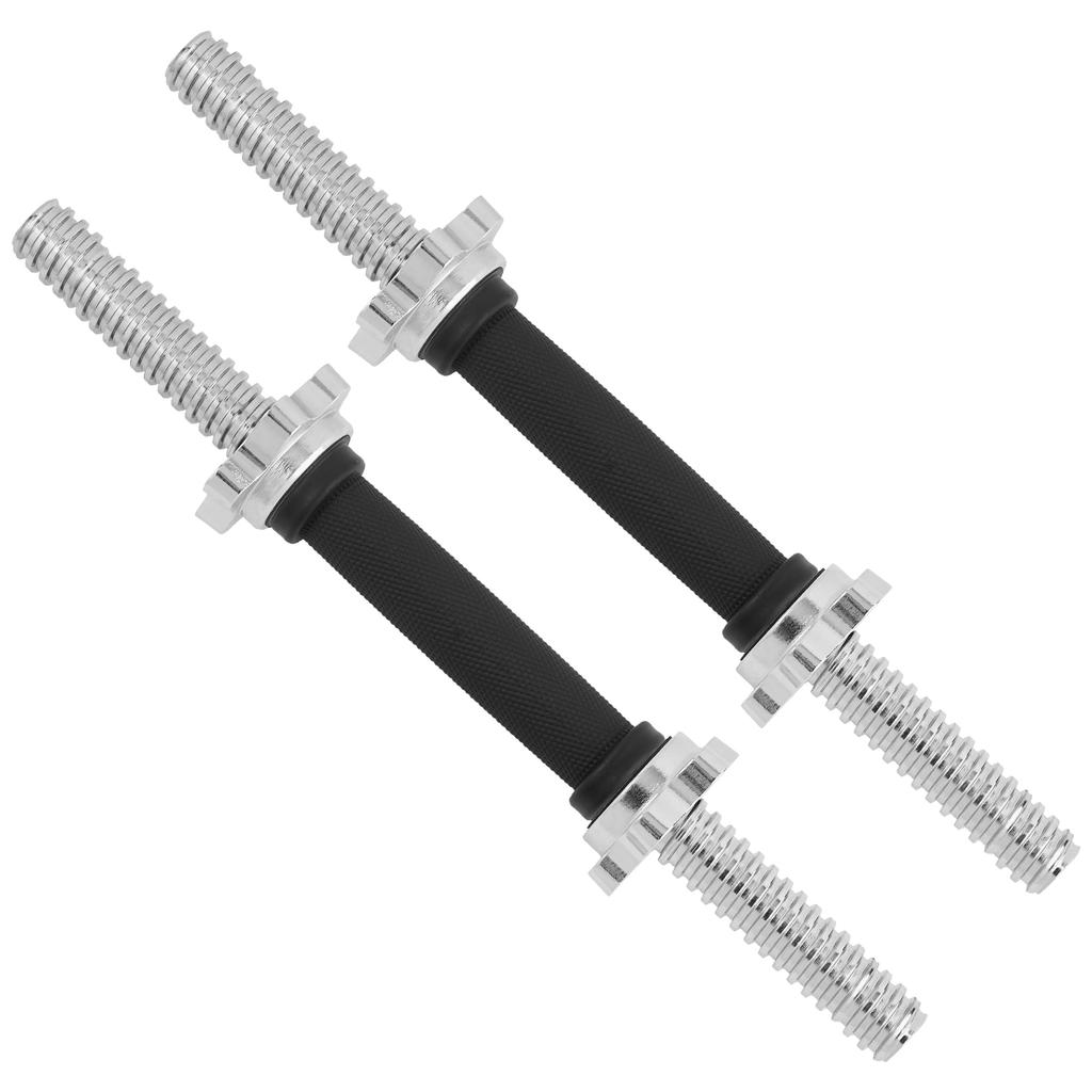 Yes4All Dumbbell Handles, Set of 2, Chrome with Color, 2.5cm Adjustable, 41cm Long [Officially Imported from Japan]