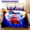 3pcs Dragon Ball Bedding Set Duvet Cover Closure Includes 1 Duvet Cover & 2 Pillowcases, Soft and Comfortable for All Seasons.